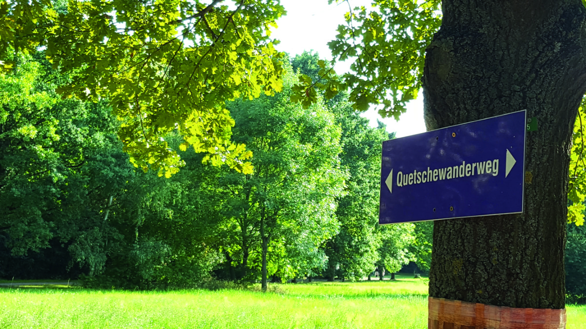 Schild Quetschewanderweg
